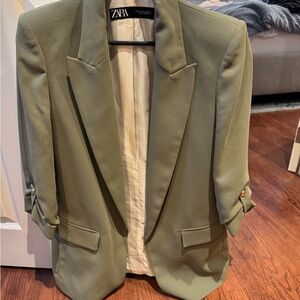 Zara Olive Green Blazer